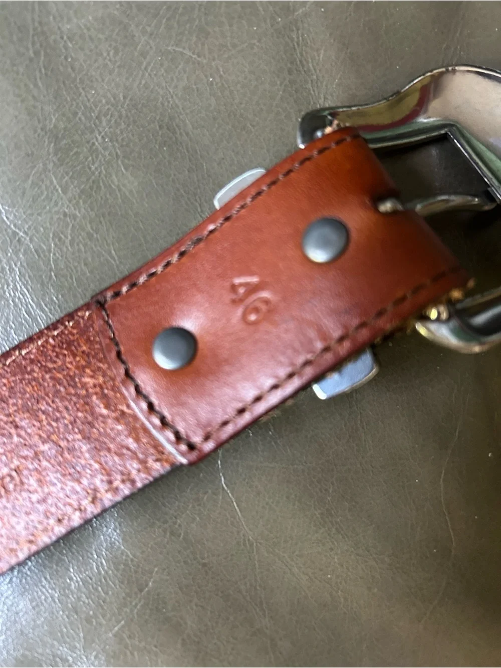 Cody James  western cow boy brown leather belt with silver conchos